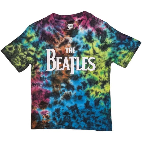 The Beatles Kids T-Shirt: Drop T Logo (Wash Collection) (9-10 Years)