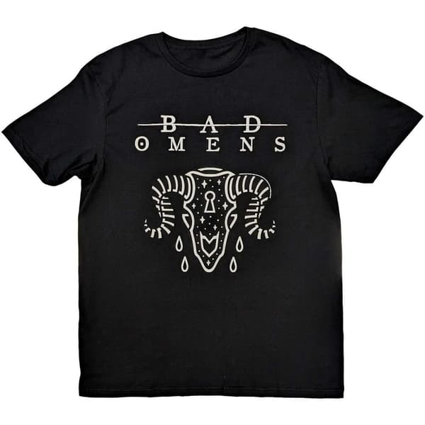 Bad Omens Unisex T-Shirt: Ram Skull (Medium)
