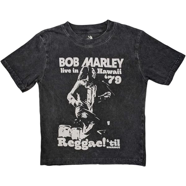 Bob Marley Kids T-Shirt: Hawaii Snow Wash (Wash Collection) (5-6 Years)