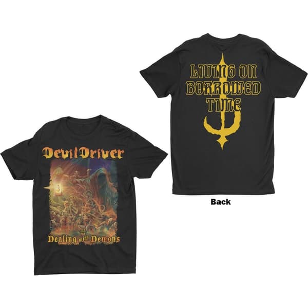 DevilDriver Unisex T-Shirt: Borrowed (Back Print) (XX-Large)