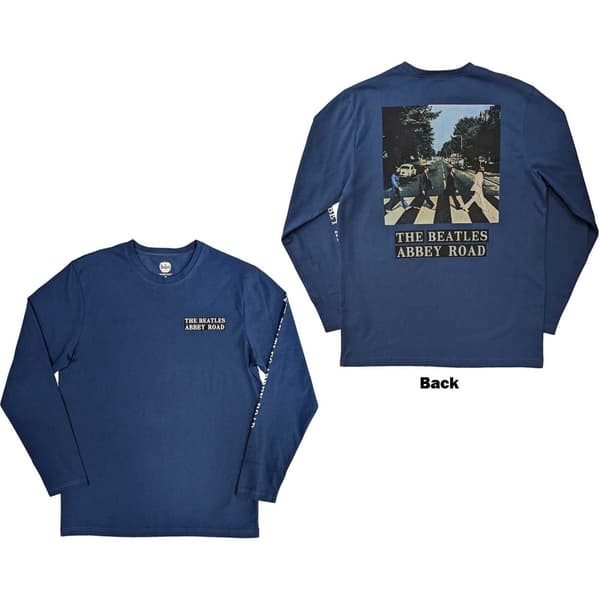 The Beatles Unisex Long Sleeve T-Shirt: Abbey Road (Back & Sleeve Print) (XX-Large)