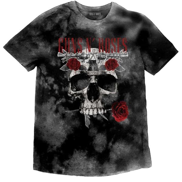 Guns N' Roses Kids T-Shirt: Flower Skull (Wash Collection) (7-8 Years)