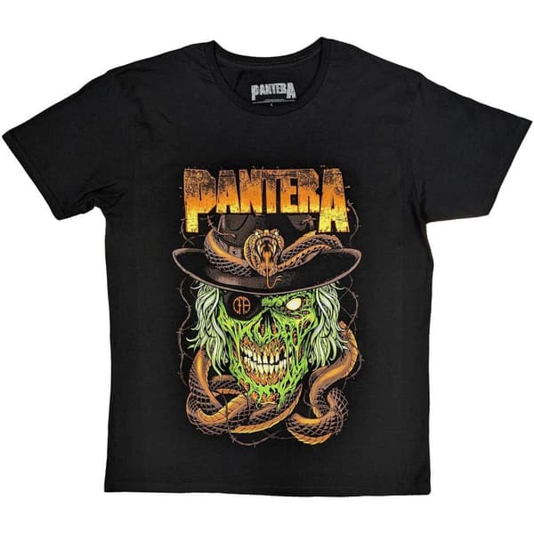 Pantera Unisex T-Shirt: Snake & Skull (XX-Large)