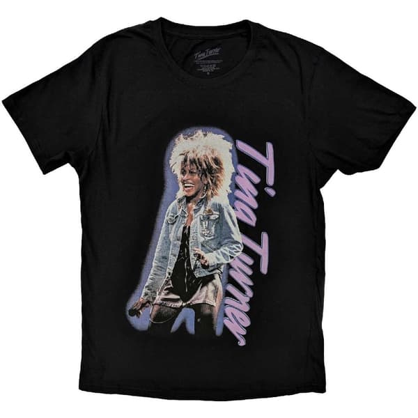 Tina Turner Unisex T-Shirt: Vertical Logo (X-Large)