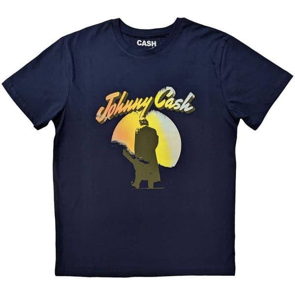 Johnny Cash Unisex T-Shirt: Walking Guitar (XX-Large)