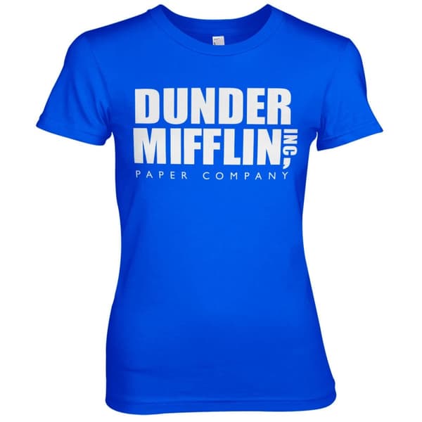 Dunder Mifflin Inc. Logo Girly Tee X-Large