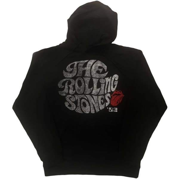 The Rolling Stones Unisex Pullover Hoodie: Swirl Logo '82 (Eco-Friendly) (XX-Large)
