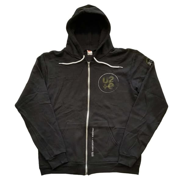 U2 Unisex Zipped Hoodie: Logo 2015 (Ex-Tour) (XX-Large)