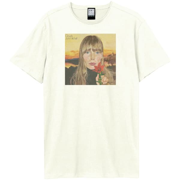 Joni Mitchell Clouds Amplified Vintage White XX-Large T Shirt