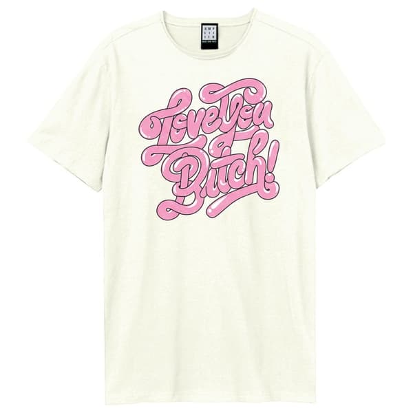 Lizzo Love You Bitch Amplified Vintage White Small T Shirt