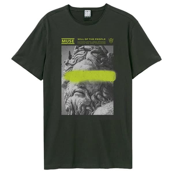 Muse Graffiti Amplified Vintage Charcoal X-Large T Shirt