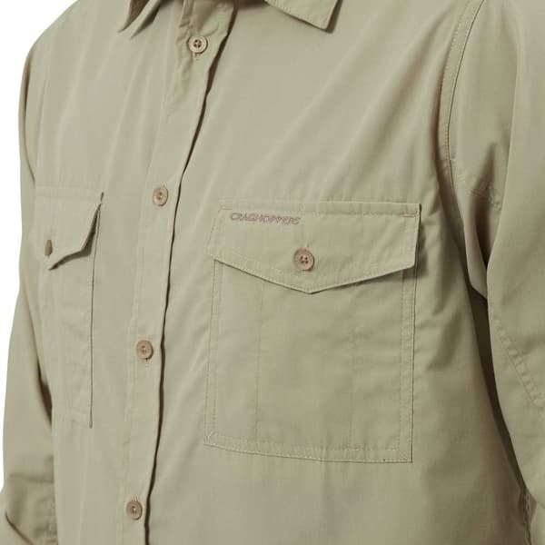 Craghoppers Lang Ærmet Skjorte Kiwi Beige S Mand