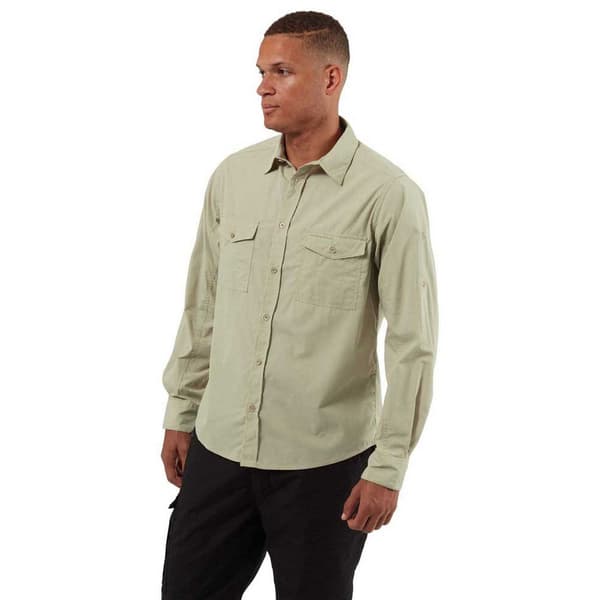 Craghoppers Lang Ærmet Skjorte Kiwi Beige S Mand