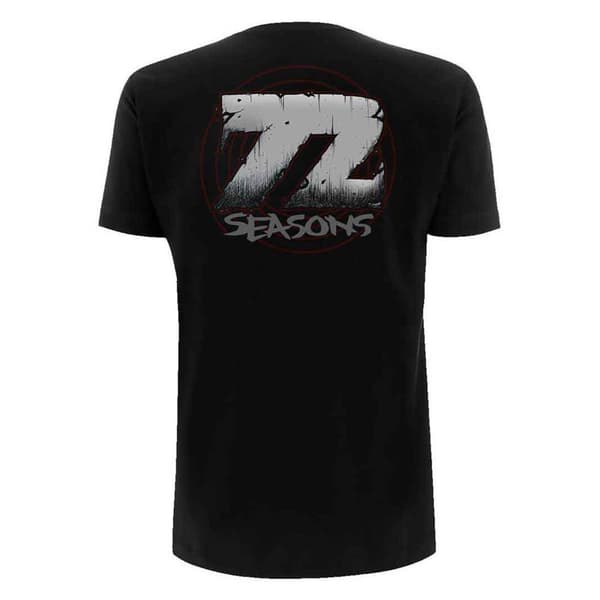 Metallica T Shirt Skull Screaming Red 72 Seasons Official Unisex Black