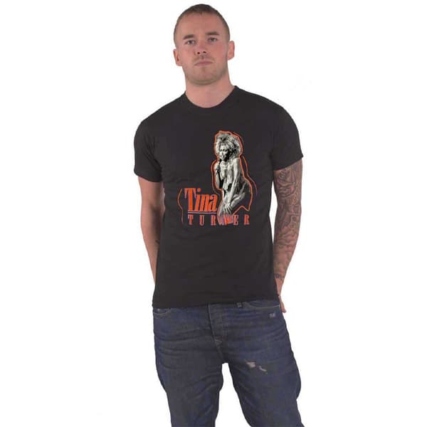 Tina Turner T Shirt Neon Logo Official Unisex Black