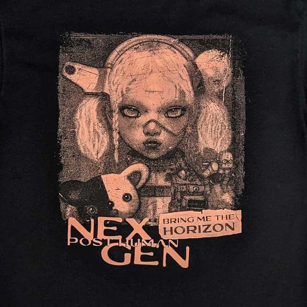 Bring Me The Horizon T Shirt Distressed Nex Gen Official Unisex Black