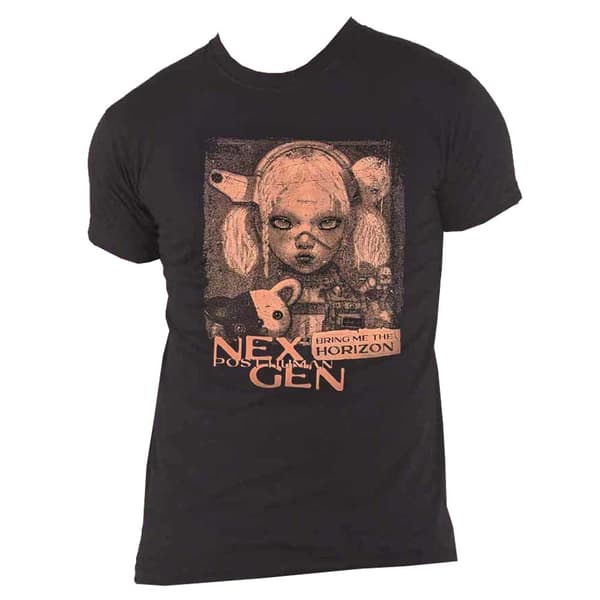 Bring Me The Horizon T Shirt Distressed Nex Gen Official Unisex Black
