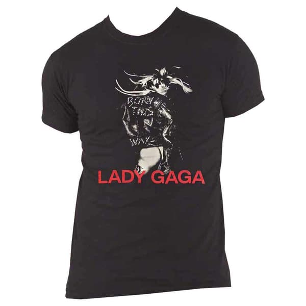 Lady Gaga T Shirt Leather Jacket Official Unisex Black