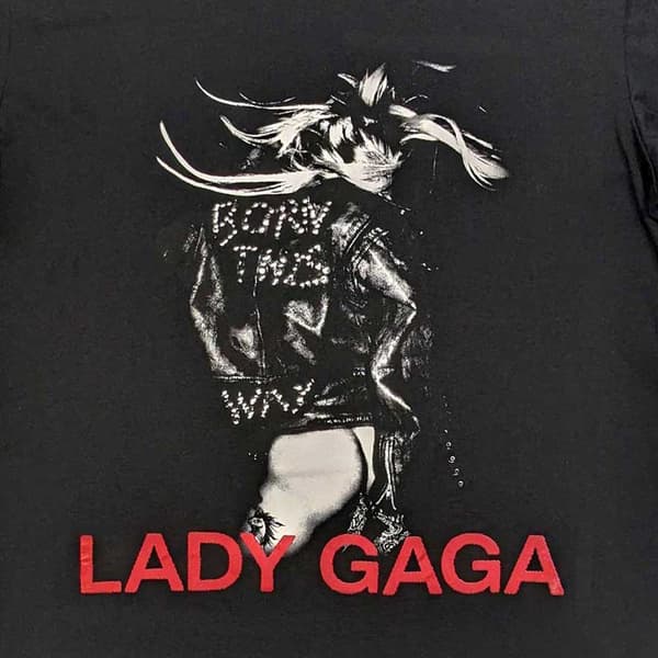 Lady Gaga T Shirt Leather Jacket Official Unisex Black
