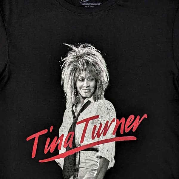 Tina Turner T Shirt Red Logo Official Unisex Black