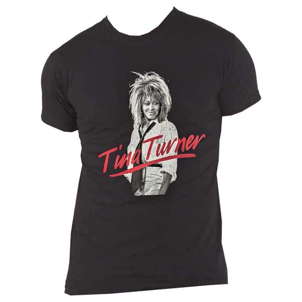 Tina Turner T Shirt Red Logo Official Unisex Black