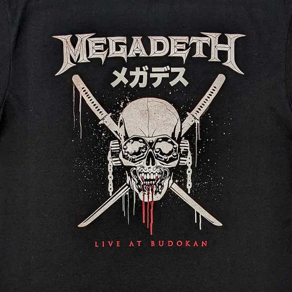 Megadeth T Shirt Crossed Swords Band Logo Official Unisex Black