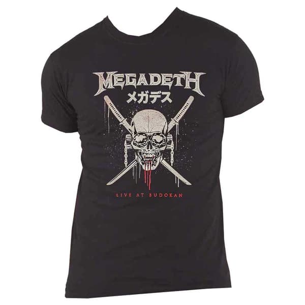 Megadeth T Shirt Crossed Swords Band Logo Official Unisex Black