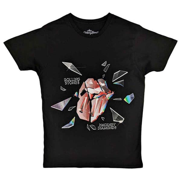 The Rolling Stones T Shirt Hackney Diamonds Explosion Official Unisex Black