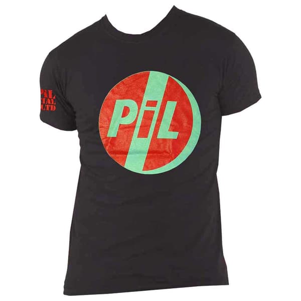 PIL Public Image Ltd T Shirt Original Logo Official Unisex Black