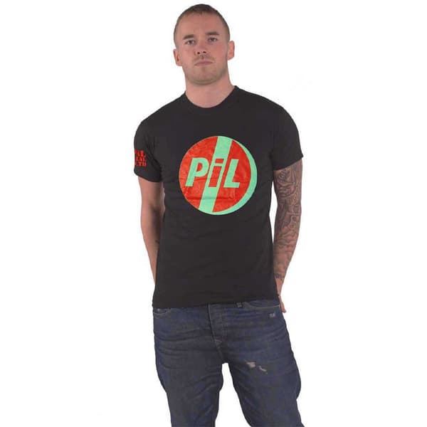 PIL Public Image Ltd T Shirt Original Logo Official Unisex Black