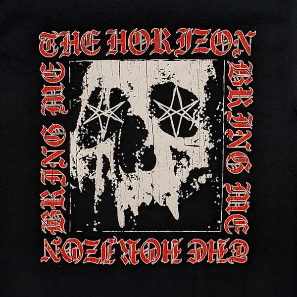 Bring Me The Horizon T Shirt Metal Logo Skull Official Unisex Black
