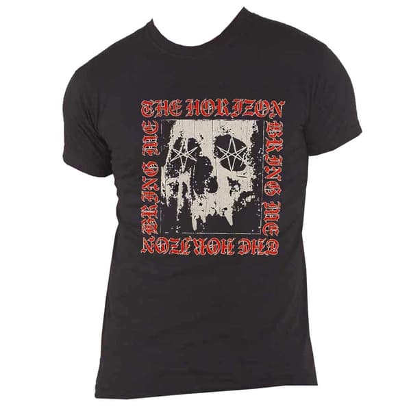 Bring Me The Horizon T Shirt Metal Logo Skull Official Unisex Black