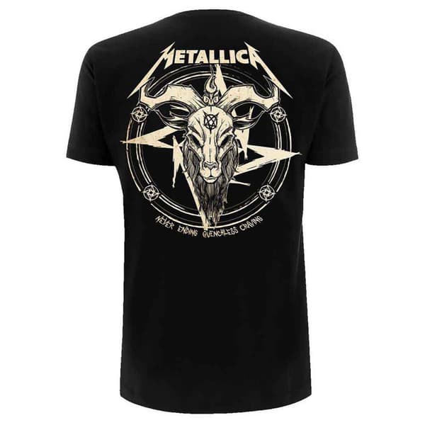 Metallica T Shirt Darkness Son Band Logo Official Unisex Black