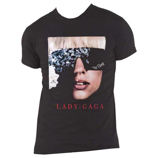 Lady Gaga T Shirt The Fame Photo Official Unisex Black