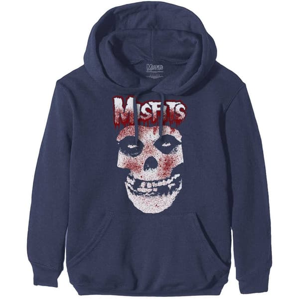 Misfits Unisex Pullover Hoodie: Blood Drip Skull (Large)