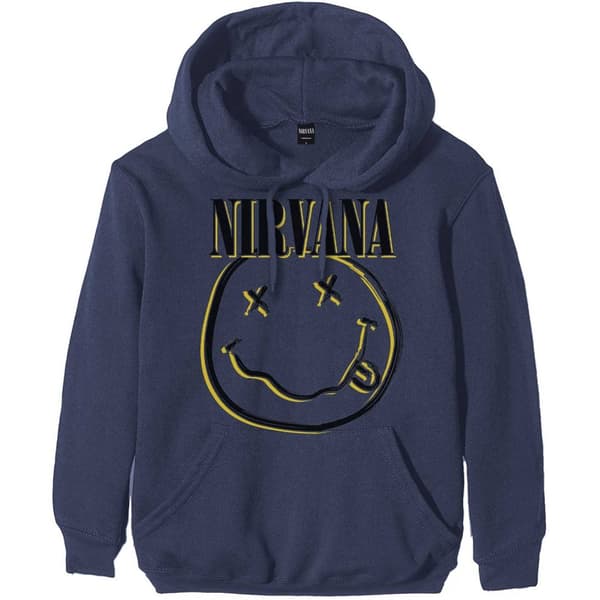 Nirvana Unisex Pullover Hoodie: Inverse Smiley (Medium)