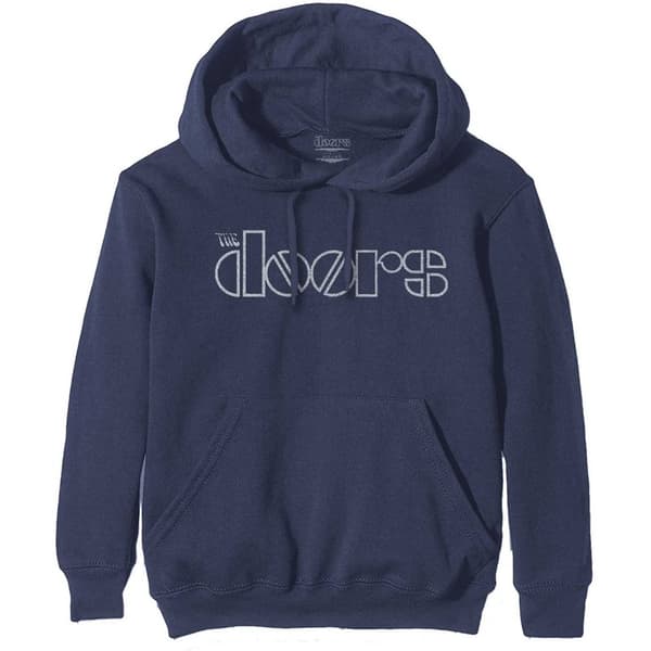 The Doors Unisex Pullover Hoodie: Logo (Medium)