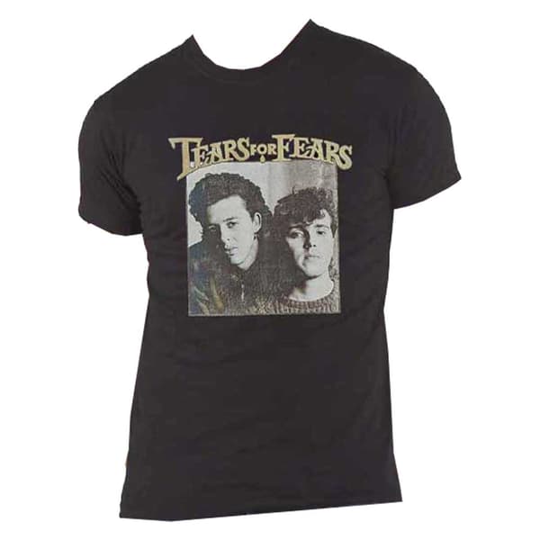 Tears For Fears T Shirt Throwback Photo Official Unisex Black