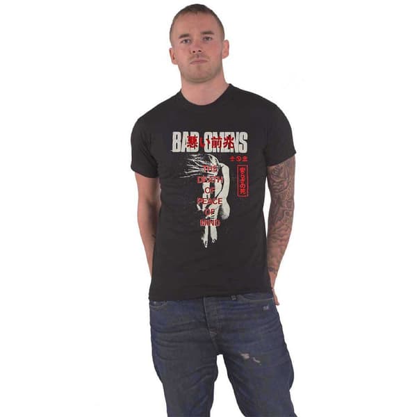 Bad Omens T Shirt Take Me Band Logo Official Unisex Black Black S