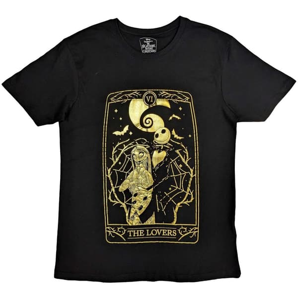 Disney Unisex T-Shirt: The Nightmare Before Christmas Jack & Sally Lovers (Embellished) (XX-Large)
