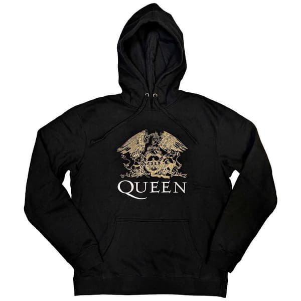 Queen Unisex Pullover Hoodie: Crest (Medium)