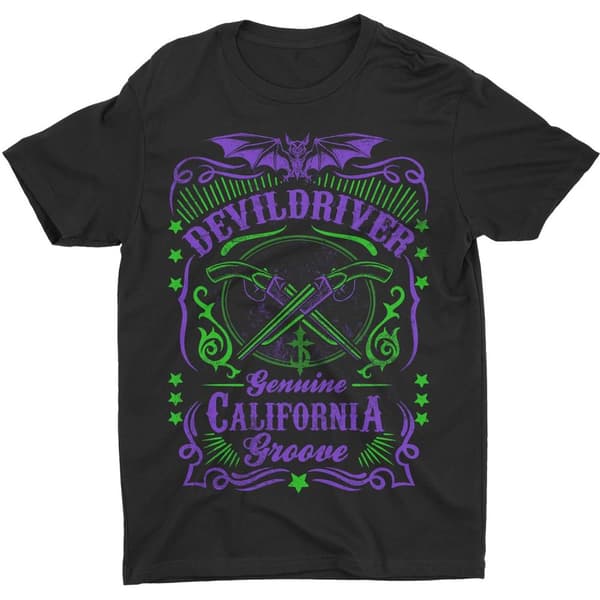 DevilDriver Unisex T-Shirt: Cross Guns (Small)