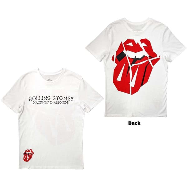 The Rolling Stones Unisex T-Shirt: Hackney Diamonds Lick (Back Print) (Medium)
