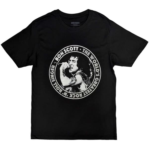 Bon Scott Unisex T-Shirt: TWGRRS Circle (Medium)
