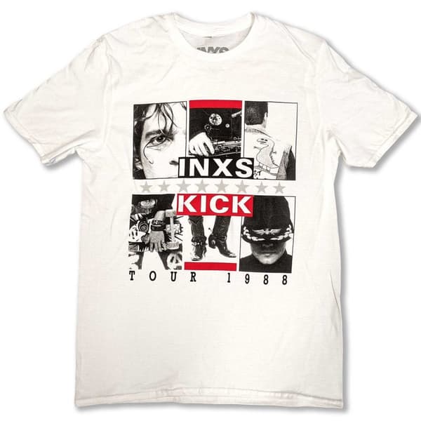 INXS Unisex T-Shirt: KICK Tour (Large)