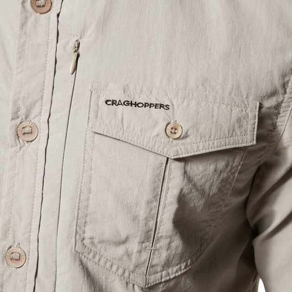 Craghoppers Lang Ærmet Skjorte Nosilife Adventure Ii Beige 2XL Mand