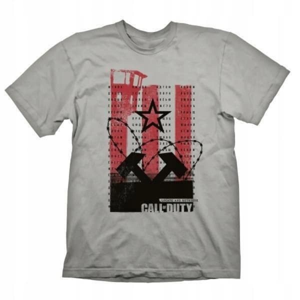 Call of Duty: Kalla kriget - Grå "Wall" T-shirt - M