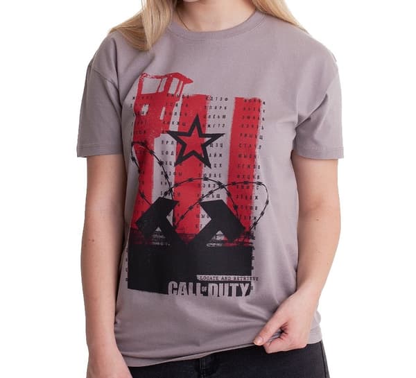 Call of Duty: Kalla kriget - Grå "Wall" T-shirt - M