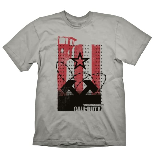 Call of Duty: Kalla kriget - Grå "Wall" T-shirt - M