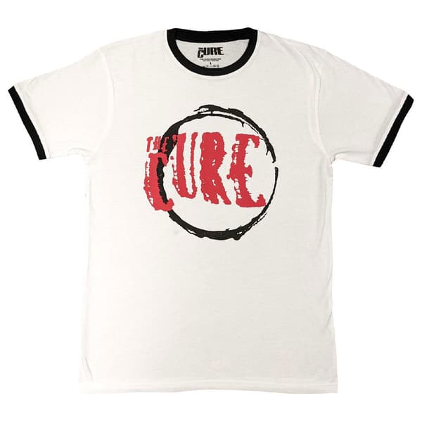 The Cure Ringer T Shirt Circle Band Logo Official Unisex White